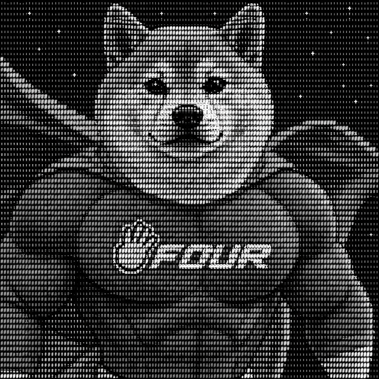 ASCIISUPERINU ASCII dog mascot